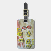 Gepäckanhänger Milliamperestunde Jongg (mahjong) (Vorderseite vertikal)