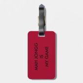 Gepäckanhänger Milliamperestunde Jongg (mahjong) (Rückseite vertikal)