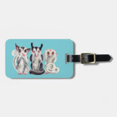 Gepäckanhänger mit 3 kluger Zuckersegelflugzeugen (Vorderseite horizontal)