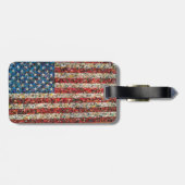 Gepäckanhänger mit amerikanischer Flagge (Rückseite horizontal)