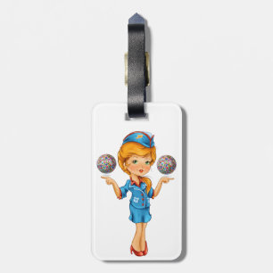 Gepäckanhänger mit Angabe auf der Rückseite