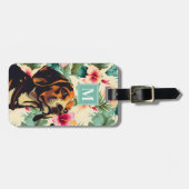 Gepäckanhänger mit Beagle-Motiv (Vorderseite horizontal)