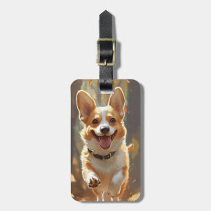 Gepäckanhänger mit Corgi-Motiv