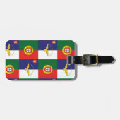 Gepäckanhänger mit den Flaggen Portugals und der A (Vorderseite horizontal)