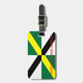 Gepäckanhänger mit der Flagge von Monterey City, U (Vorderseite vertikal)