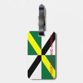 Gepäckanhänger mit der Flagge von Monterey City, U (Rückseite vertikal)