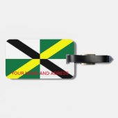 Gepäckanhänger mit der Flagge von Monterey City, U (Rückseite horizontal)