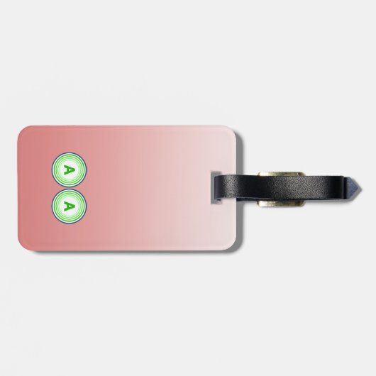 Gepäckanhänger mit der Nummer "Best Customizable B (Rückseite horizontal)