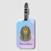 Gepäckanhänger mit einer Illustration zur Tutankha (Vorderseite Vertikal)