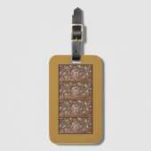 Gepäckanhänger mit einzigartigem Gold-Design (Vorderseite Vertikal)