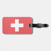 Gepäckanhänger mit Flagge der Schweiz (Rückseite horizontal)