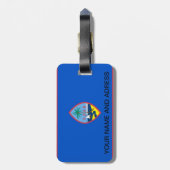 Gepäckanhänger mit Flagge Guam, USA (Rückseite vertikal)