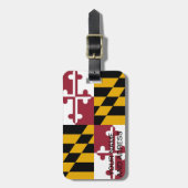 Gepäckanhänger mit Flagge Maryland, USA (Vorderseite vertikal)