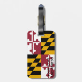 Gepäckanhänger mit Flagge Maryland, USA (Rückseite vertikal)