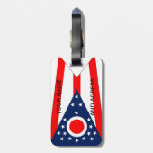 Gepäckanhänger mit Flagge Ohio, USA (Rückseite vertikal)