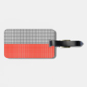 Gepäckanhänger mit Flagge Polens (Rückseite horizontal)