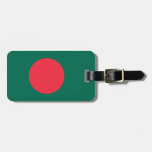 Gepäckanhänger mit Flagge von Bangladesch und Lede