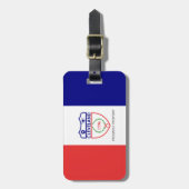 Gepäckanhänger mit Flagge von Cleveland, Ohio (Vorderseite vertikal)