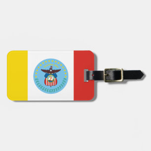 Gepäckanhänger mit Flagge von Columbus, Ohio