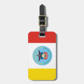 Gepäckanhänger mit Flagge von Columbus, Ohio (Vorderseite vertikal)