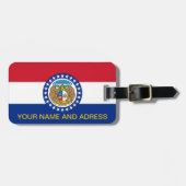 Gepäckanhänger mit Flagge von Missouri, USA (Vorderseite horizontal)