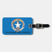 Gepäckanhänger mit Flagge von Nord-Mariana (Vorderseite horizontal)