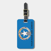 Gepäckanhänger mit Flagge von Nord-Mariana (Vorderseite vertikal)