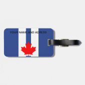 Gepäckanhänger mit Flagge von Toronto, Kanada (Rückseite horizontal)