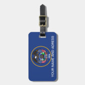 Gepäckanhänger mit Flagge von Utah, USA (Vorderseite vertikal)