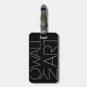 Gepäckanhänger mit Fotografie durch Omar Ortiz (Rückseite vertikal)