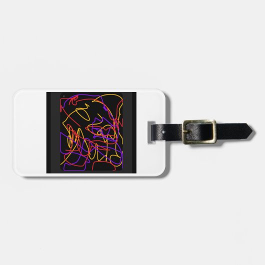 Gepäckanhänger mit gut sichtbarem Nebel (Vorderseite horizontal)