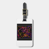 Gepäckanhänger mit gut sichtbarem Nebel (Vorderseite vertikal)