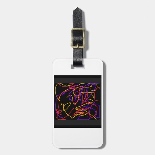 Gepäckanhänger mit gut sichtbarem Nebel (Vorderseite vertikal)