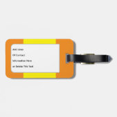 Gepäckanhänger mit Haustierfoto (Rückseite horizontal)