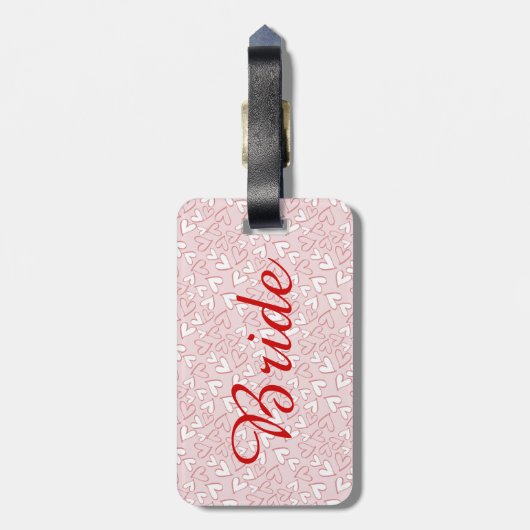 Gepäckanhänger mit Herz (Rückseite vertikal)