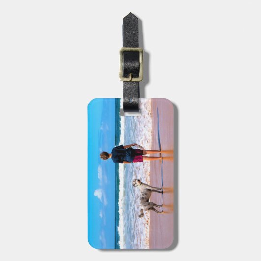 Gepäckanhänger mit Ihren Lieblings-Fotos für Fotos (Vorderseite vertikal)