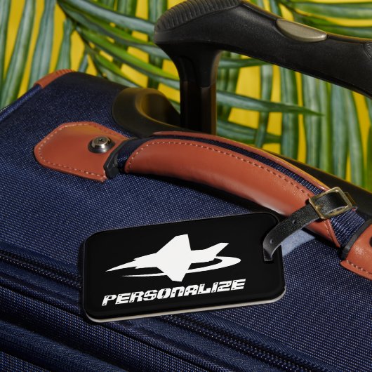 Gepäckanhänger mit Jetfighter-Logo (Vorderseite Insitu 3)
