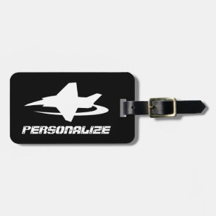 Gepäckanhänger mit Jetfighter-Logo