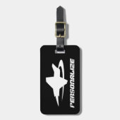 Gepäckanhänger mit Jetfighter-Logo (Vorderseite vertikal)