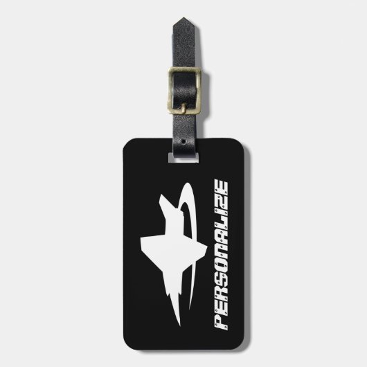 Gepäckanhänger mit Jetfighter-Logo (Vorderseite vertikal)