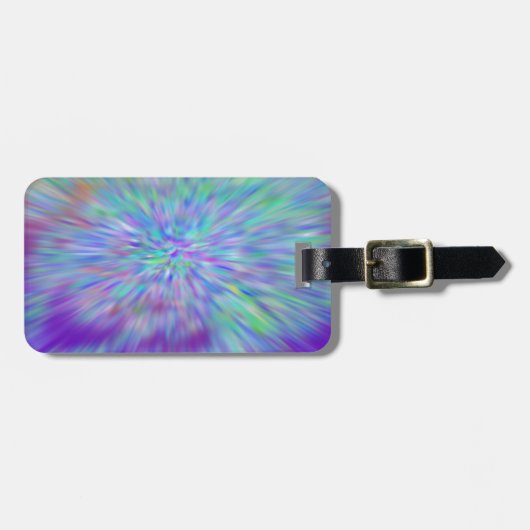 Gepäckanhänger mit Lederband (Vorderseite horizontal)