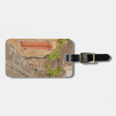 Gepäckanhänger mit Lederband (Vorderseite horizontal)