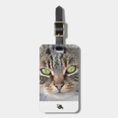 Gepäckanhänger mit Lederband (Vorderseite vertikal)