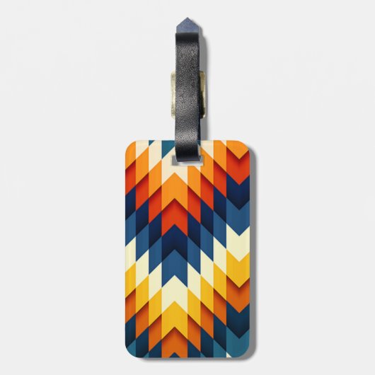 Gepäckanhänger mit Lederband (Rückseite vertikal)