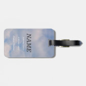 Gepäckanhänger mit Lederband (Rückseite horizontal)