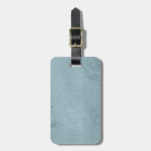 Gepäckanhänger mit Lederband (Vorderseite vertikal)