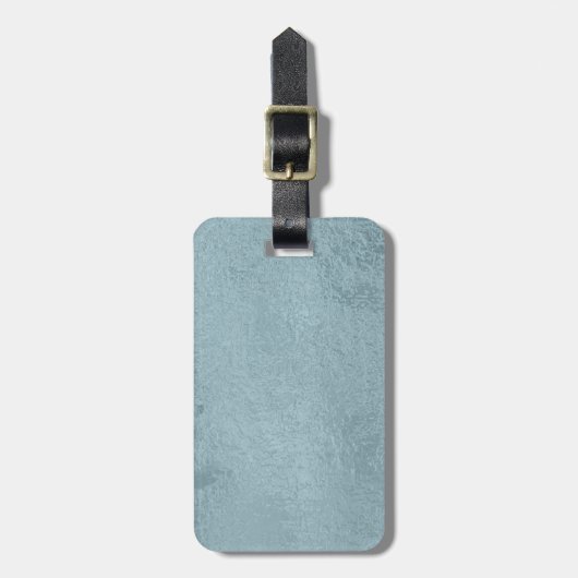 Gepäckanhänger mit Lederband (Vorderseite vertikal)