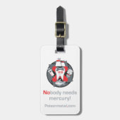 Gepäckanhänger mit Lederband (Vorderseite vertikal)