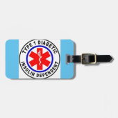 Gepäckanhänger mit Lederband (Vorderseite horizontal)