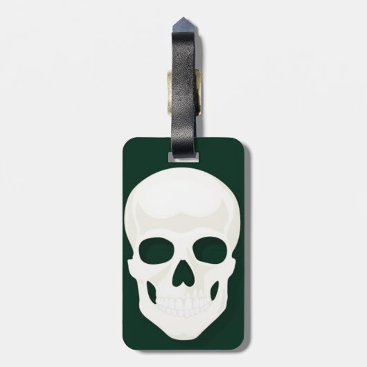 Gepäckanhänger mit Lederband stehen heraus (Rückseite vertikal)